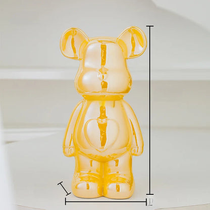 Aesthetic Bear Brick Ceramic Statue